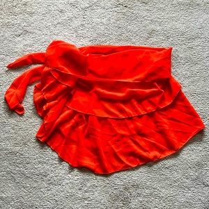 Zaful Women’s Small Bright Red Swim Cover-Up with Tie at Hip. Brand New!